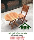 Hình ảnh: Bàn ghế cafe vỉa hè chân xếp giá rẻ HGH155