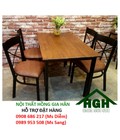 Hình ảnh: Bàn ghế phòng ăn mặt gỗ giá rẻ HGH161