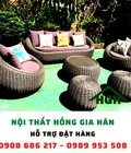Hình ảnh: Sofa mây nhựa cao cấp giá rẻ HGH166