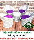 Hình ảnh: sofa mây nhựa ngoài trời HGH171