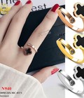 Hình ảnh: Nhẫn tay titan mặt X đen chéo 940