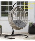 Hình ảnh: Xích đu hình bán cầu mây nhựa đơn HGH214