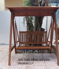 Hình ảnh: Xích đu đôi gỗ Dầu giá rẻ HGH217