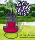 Hình ảnh: Xích đu quả lê mây nhựa đơn giá rẻ HGH218