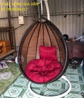 Hình ảnh: Xích đu mây nhựa đơn mắt cáo HGH221