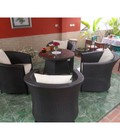 Hình ảnh: Set 5 món Bàn ghế cafe mây nhựa HGH241
