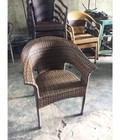 Hình ảnh: Ghế cafe mây nhựa bền HGH245