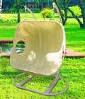 Hình ảnh: Xích đu mây nhựa đôi đan kín lưng HGH256