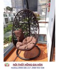 Hình ảnh: Xích đu mây nhựa sân vườn hoa đồng tiền HGH262