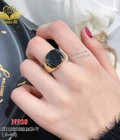 Hình ảnh: Nhẫn tay titan bảng to mặt tròn đen 920