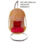 Hình ảnh: Ghế thư giãn đơn mây nhựa hình trứng HGH257