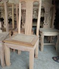Hình ảnh: Bộ bàn ghế ăn kiểu bàn tròn gỗ gụ