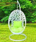 Hình ảnh: Xích đu hoa đồng tiền mây nhựa có tay cầm HGH265
