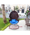 Hình ảnh: Xích đu mây nhựa đan kín giá rẻ HGH273