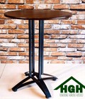 Hình ảnh: Bàn cafe mặt gỗ chân sắt giá rẻ HGH303