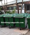 Hình ảnh: Thùng rác composite có bánh xe