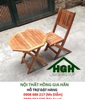 Hình ảnh: Bàn ghế cafe vỉa hè chân xếp giá rẻ HGH311