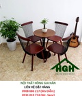 Hình ảnh:  Bàn ghế cafe lưng thưa giá rẻ HGH314