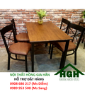 Hình ảnh: Bàn ghế phòng ăn mặt gỗ giá rẻ HGH317