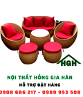 Hình ảnh: Sofa mây nhựa bo tròn giá rẻ HGH1320
