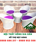 Hình ảnh: Sofa mây nhựa ngoài trời HGH325