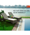 Hình ảnh: Giường nằm bãi biển mây nhựa HGH327