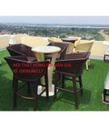 Hình ảnh:  Bộ ghế bar mây nhựa HGH341