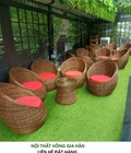Hình ảnh: Bàn ghế sofa mây nhựa cao cấp HGH375