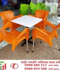 Hình ảnh: Bàn ghế caffe nhựa cân sắt ngoài trời HGH392