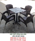 Hình ảnh: Bàn ghế cafe nhựa đúc HGH394