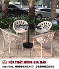 Hình ảnh: Bàn ghế cafe nhựa tổ ong giá rẻ cao cấp HGH406