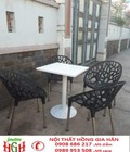 Hình ảnh: Bàn ghế caffe ngoài trời nhựa đúc giá rẻ HGH415