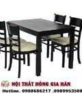 Hình ảnh: Bộ bàn ăn phòng khách hình chữ nhật HGH436