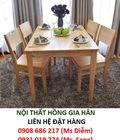 Hình ảnh: Bộ bàn ghé gỗ phòng ăn sang trọng cao cấp HGH439