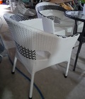 Hình ảnh: Bàn ghế cafe nhựa giả mây ngoài trời HGH452