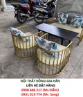Hình ảnh: Bàn ghế phòng khách mạ vàng cao cấp HGH468
