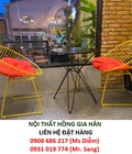 Hình ảnh: Bàn ghế cafe hình chiếc lá sang trọng HGH477