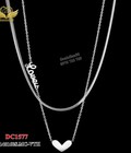 Hình ảnh: Dây chuyền titan 2 tầng mặt Love tim 1577