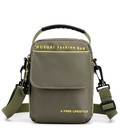 Hình ảnh: Túi xách đeo chéo form đứng Hosuai Fashion Bag xanh rau má chữ vàng TDC012