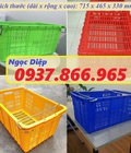 Hình ảnh: Sóng nhựa đựng trái cây, sọt nhựa có quai sắt, sọt nhựa thanh long