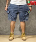 Hình ảnh: Quần Short Jean Nam Ngoại Cỡ Full 36 38 40 42