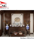 Hình ảnh: Vách ngăn trang trí bàn thờ hiện đại