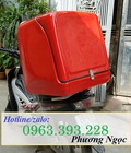 Hình ảnh: Thùng chở hàng, thùng ship hàng sau xe máy, thùng giao hàng nhựa composite