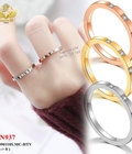 Hình ảnh: Nhẫn tay titan bảng mảnh đính 3 đá 937