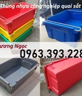 Hình ảnh: Thùng nhựa quai sắt A2, hộp nhựa công nghiệp, sóng nhựa bít A2