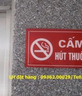 Hình ảnh: Xưởng sản xuất biển No smoking, biển báo cấm hút thuốc mica, inox giá