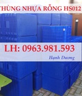 Hình ảnh: Thùng nhựa rỗng HS012, sóng nhựa HS012, sóng nhựa hở, thùng nhựa hở
