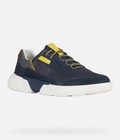 Hình ảnh: Giày sneaker thể thao geox patent da mềm màu navy big size men