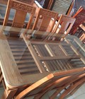 Hình ảnh: Bộ bàn ăn gỗ sồi 2 tầng