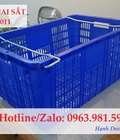 Hình ảnh: Sọt quai sắt HS011, thùng nhựa rỗng HS011, sóng nhựa rỗng HS011